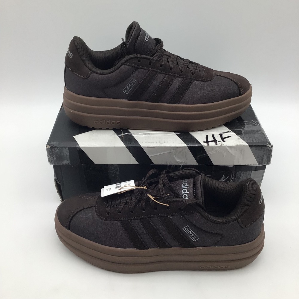 Adidas VL Court Bold Womens Shadow Brown Platform Sneakers IH4251 Size 5.5‎ NEW